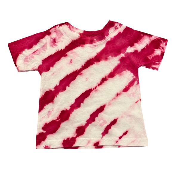 Other - Pink & White Stripes Tie Dye 6 Mos Rabbit Skins